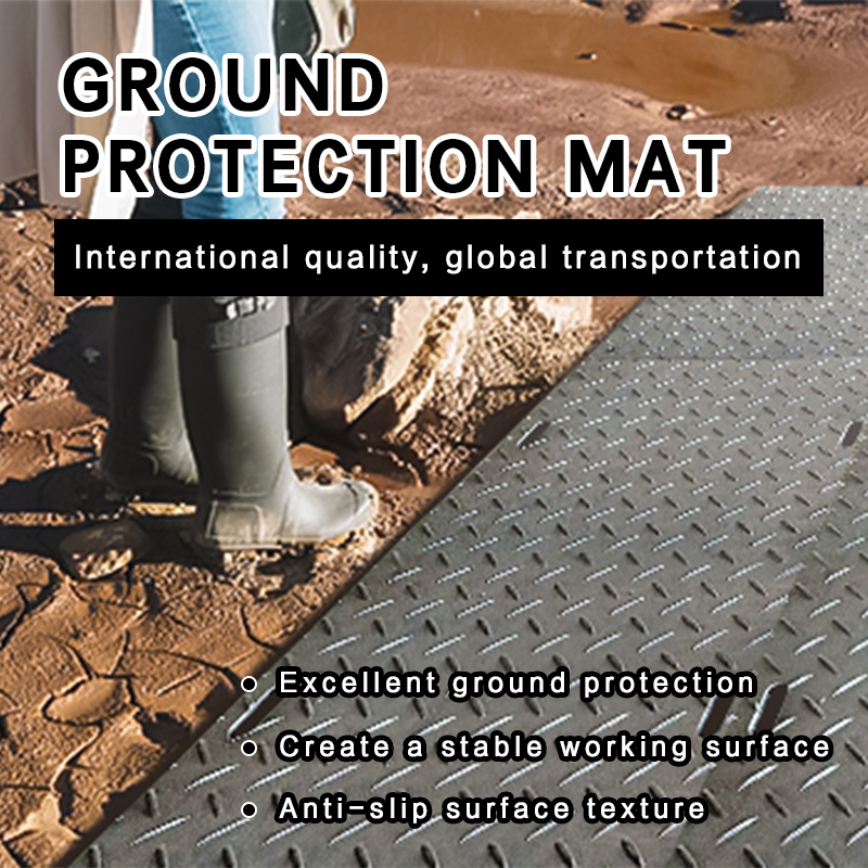 HDPE Ground Protection Mats for Machinery and Construction Equipment Stability