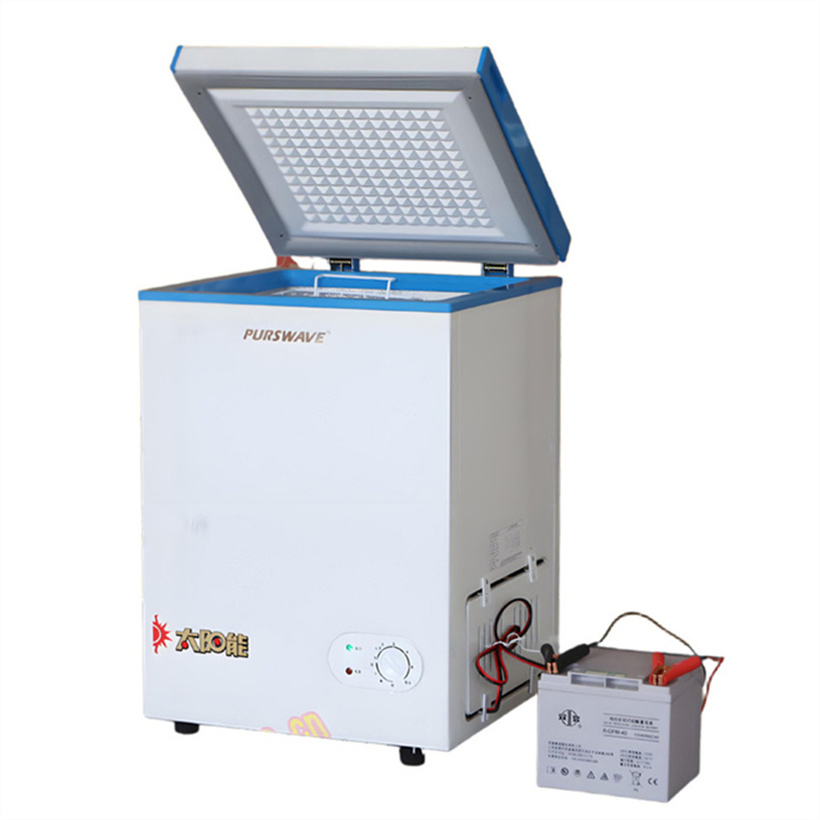 Purswave Bdbc-358 12V24V DC Solar Chest Freezer Solar Powered Refrigerators Deep Freezer Boat Freezer Truck Freezer Battery Freezer