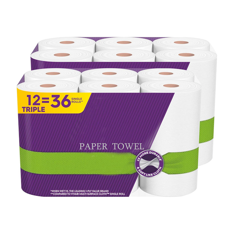 Wholesale Hot Sale 100% Virgin Wood Pulp Tad Kitchen Tissue Rolls Mega Kitchen Paper Towel Rolls