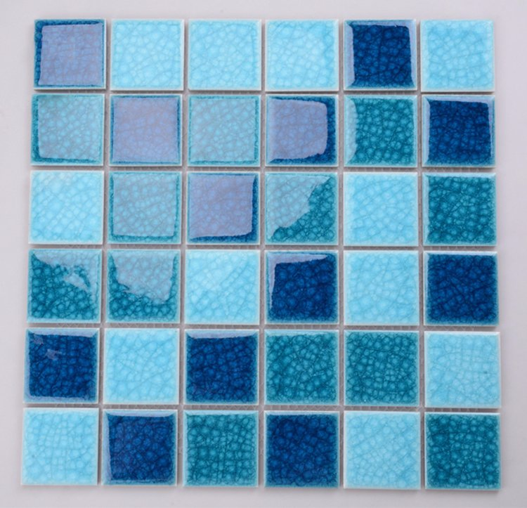 Керамическая мозаика для бассейна и интерьера Mix Blue