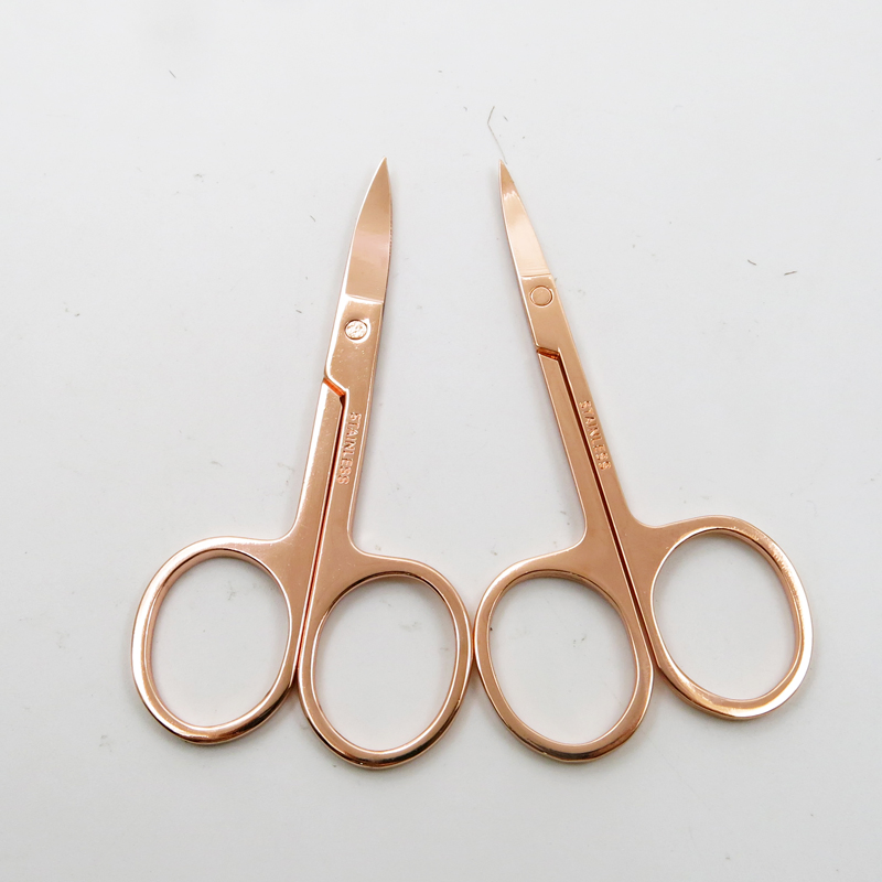 Rose Planting with Stainless Steel Beauty Scissor Eyebrow Hair Facial Trimming Tweezers Scissors Tools for Manicure Care