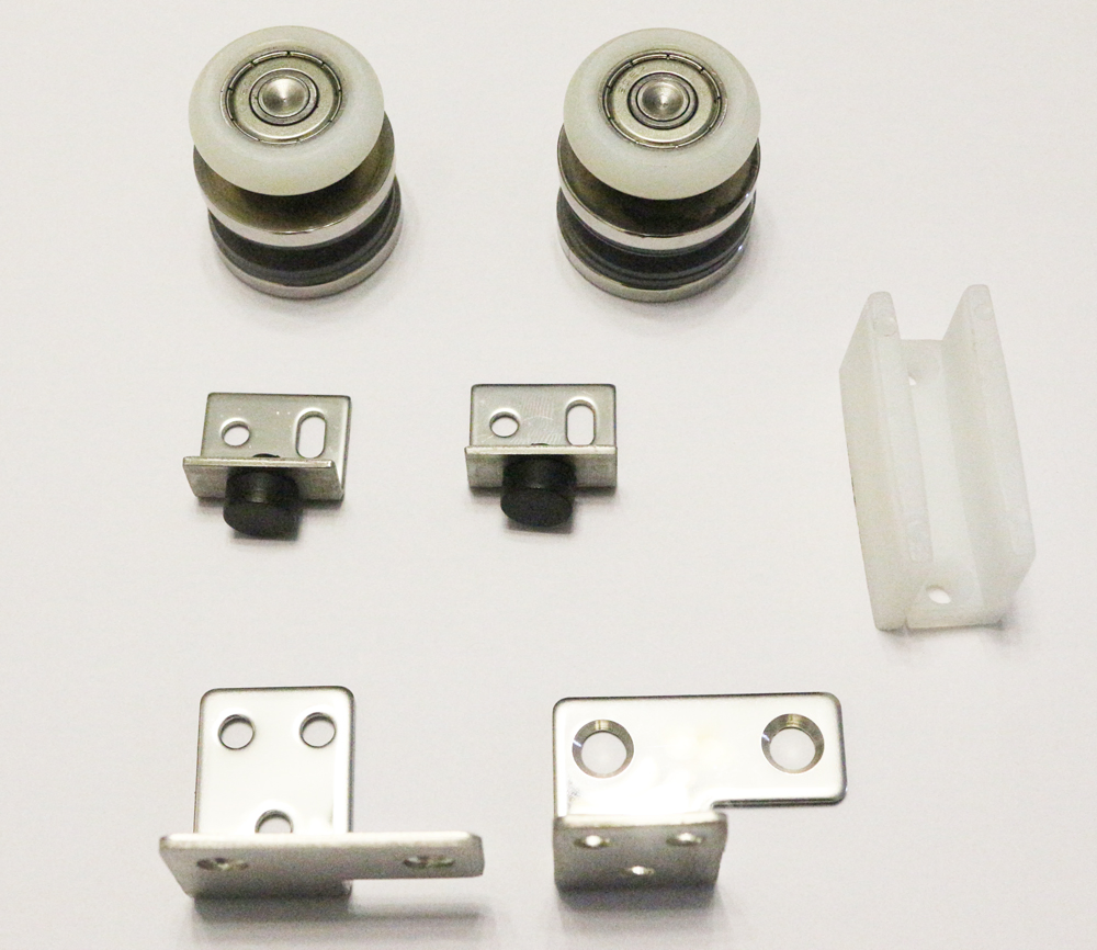 Frameless Sliding Glass Door Hanging Wheel System Hardware Accessories for 8-12mm Tempered Glass