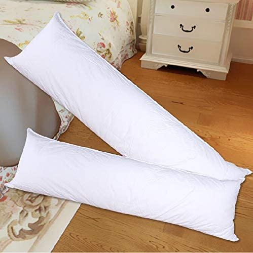 Full Body Pillow Long Body Pillow for Adults Breathable Down Alternative Long Side Sleeper Pillow for Sleeping, 20′ ′ X 54′ ′