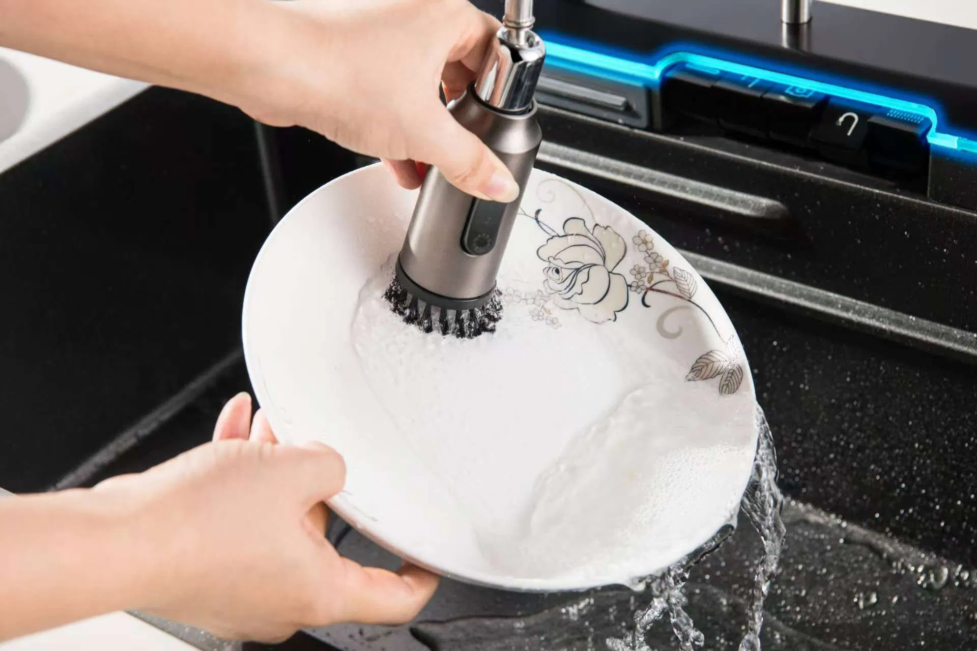 New Digital Display Multifunctional Kitchen Sink Stainless Steel Cell Phone Holder