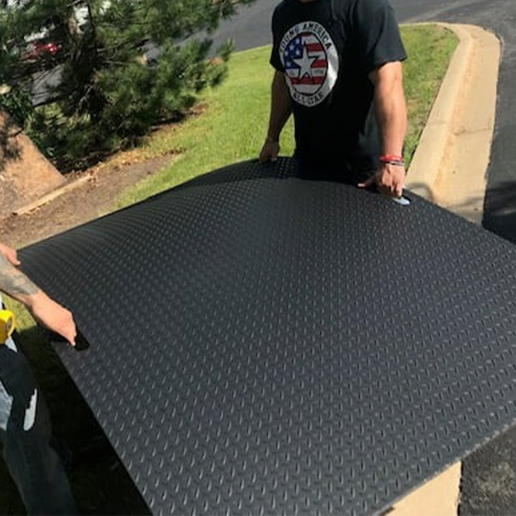 4X8 Ground Mat HDPE Temporary Bog Mats Construction Track Ground Protection Road Mat