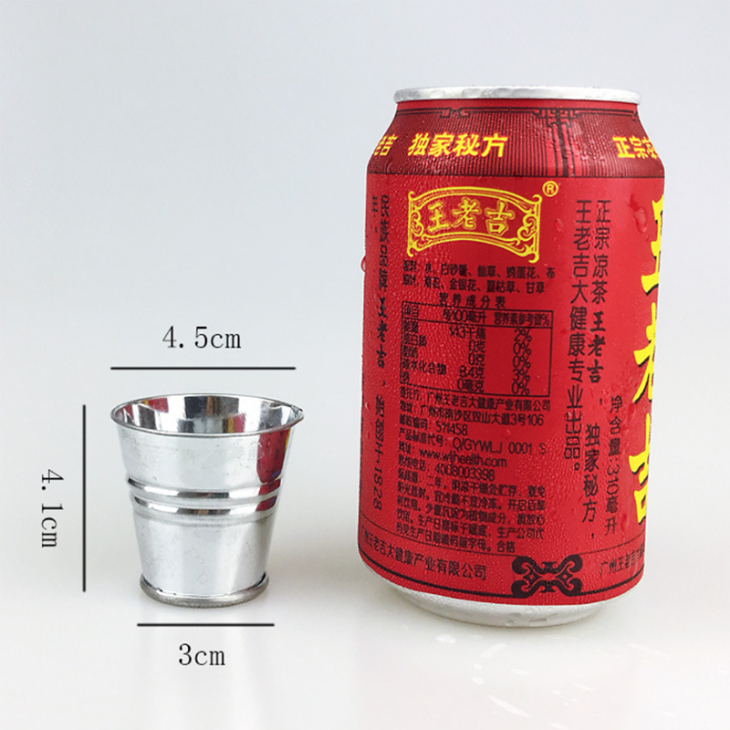 Ведро металлическое белое маленькое кашпо