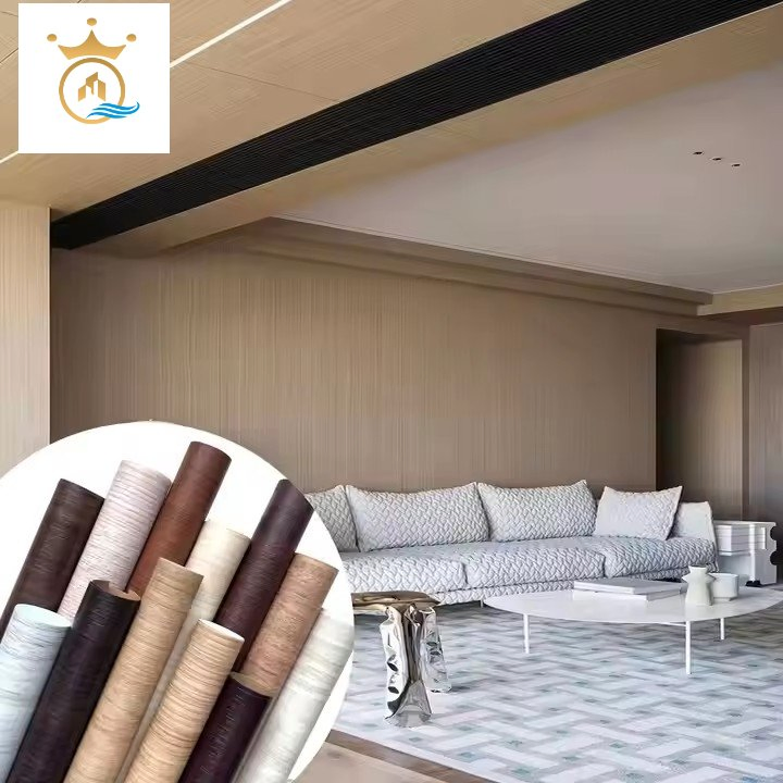 Popular Wholesale Bestseller PVC Roll Membrane Decorative Furniture Film Decorative Films for Bedroom Wall