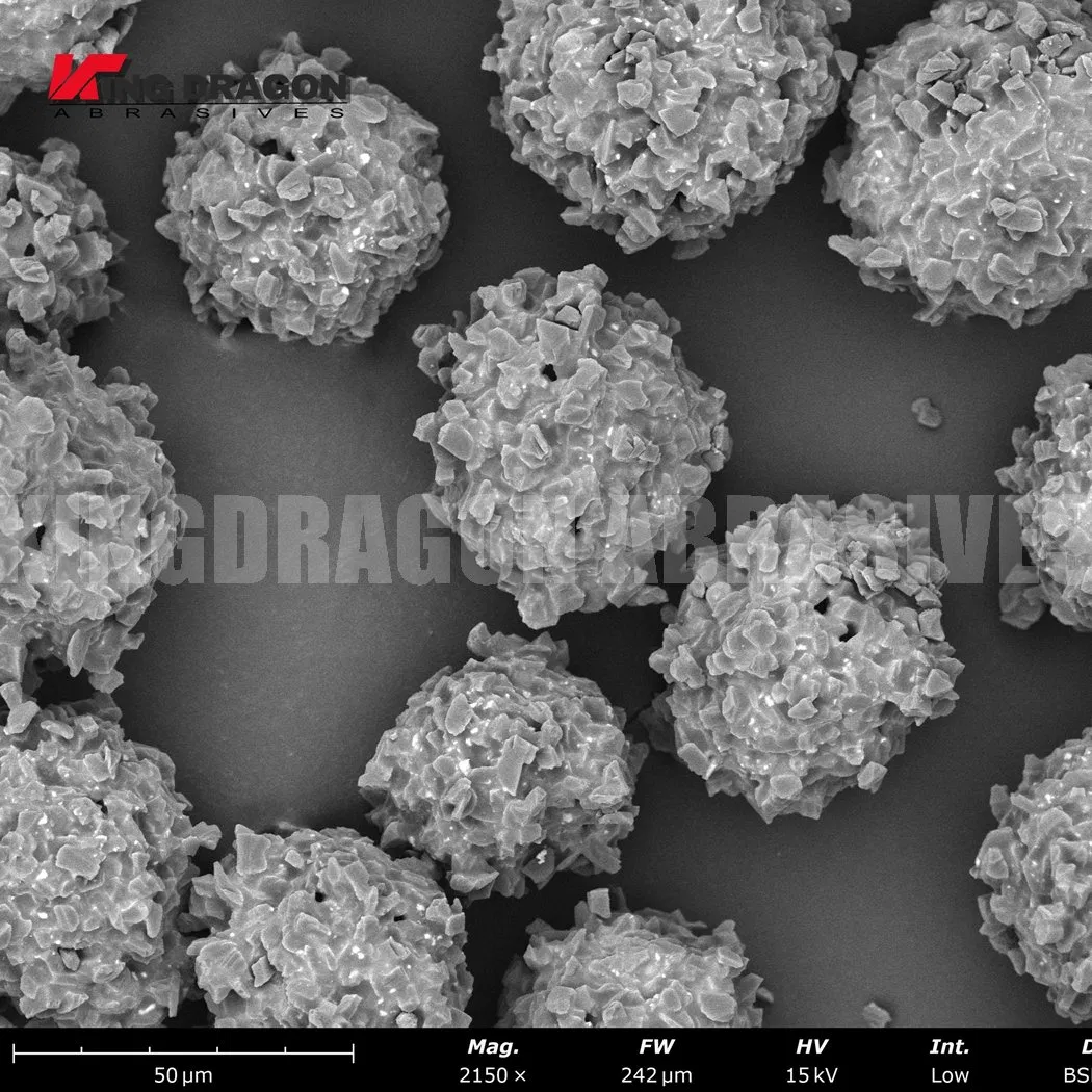 Diamond Powder Multi-Edged Microstructure for Optical Wafer Ceramic Parts Grinding