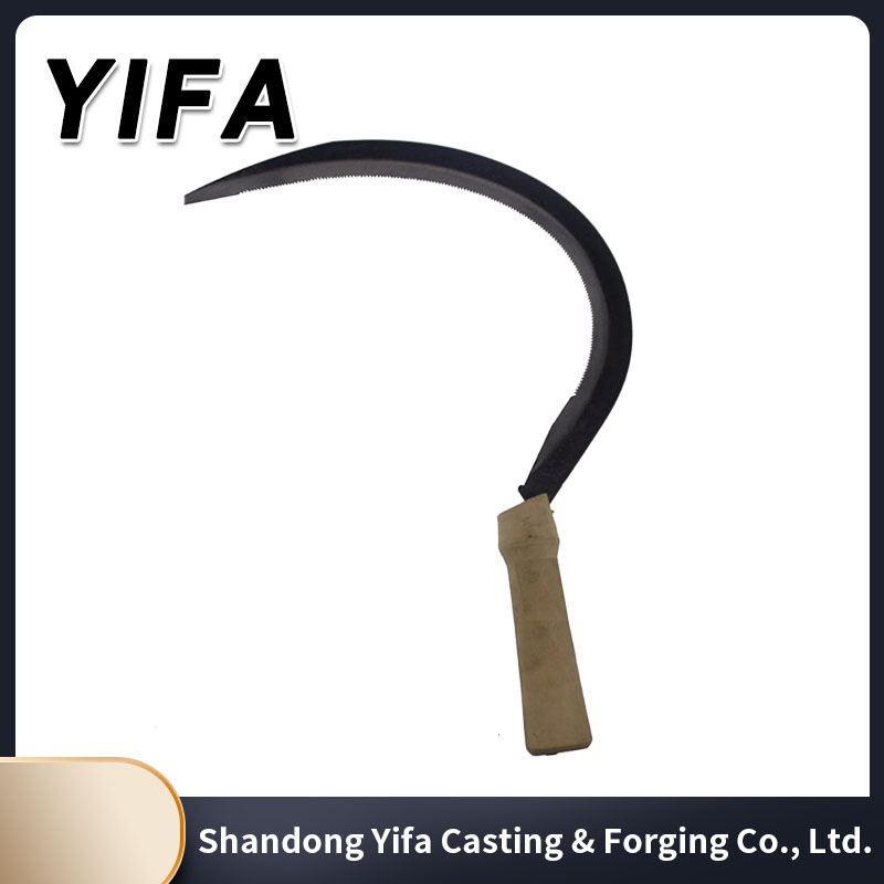 Farm Garden Carbon Steel Cane Knives Knife Steel Grass Tooth Sickle with Wooden Handle on Hot Sale