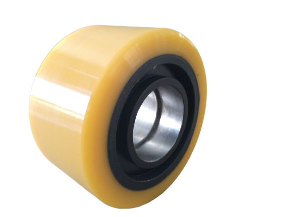 Custom Nylon Polyurethane Forklift Truck Front Back Wheel PU on Cast Iorn Roller with Steel Sleeve
