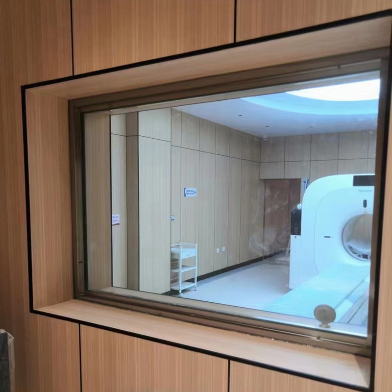 Durable Laminated High Temperature Security Lead Glass for Radiation Protection in Hospitals