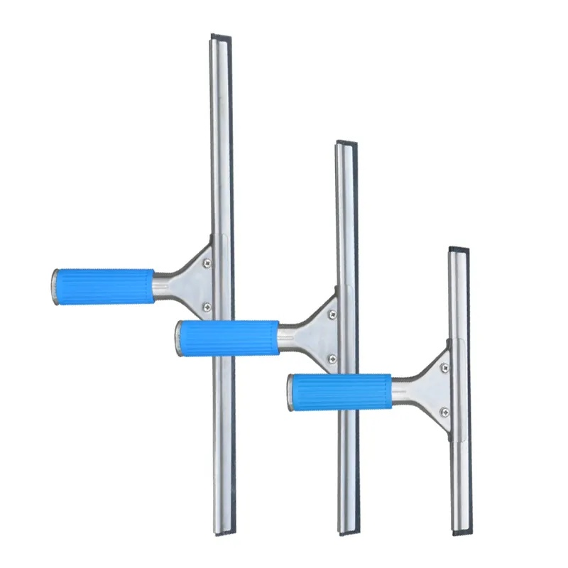 Industrial Window Squeegee Cleaning Tool Glass Squeegee Cleaner Window Cleaning Wiper with Black and Soft Rubber