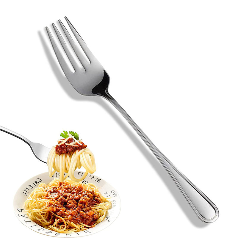 Foodservice Stainless Steel Dinner Fork 8.5" Silverware Serving Fork