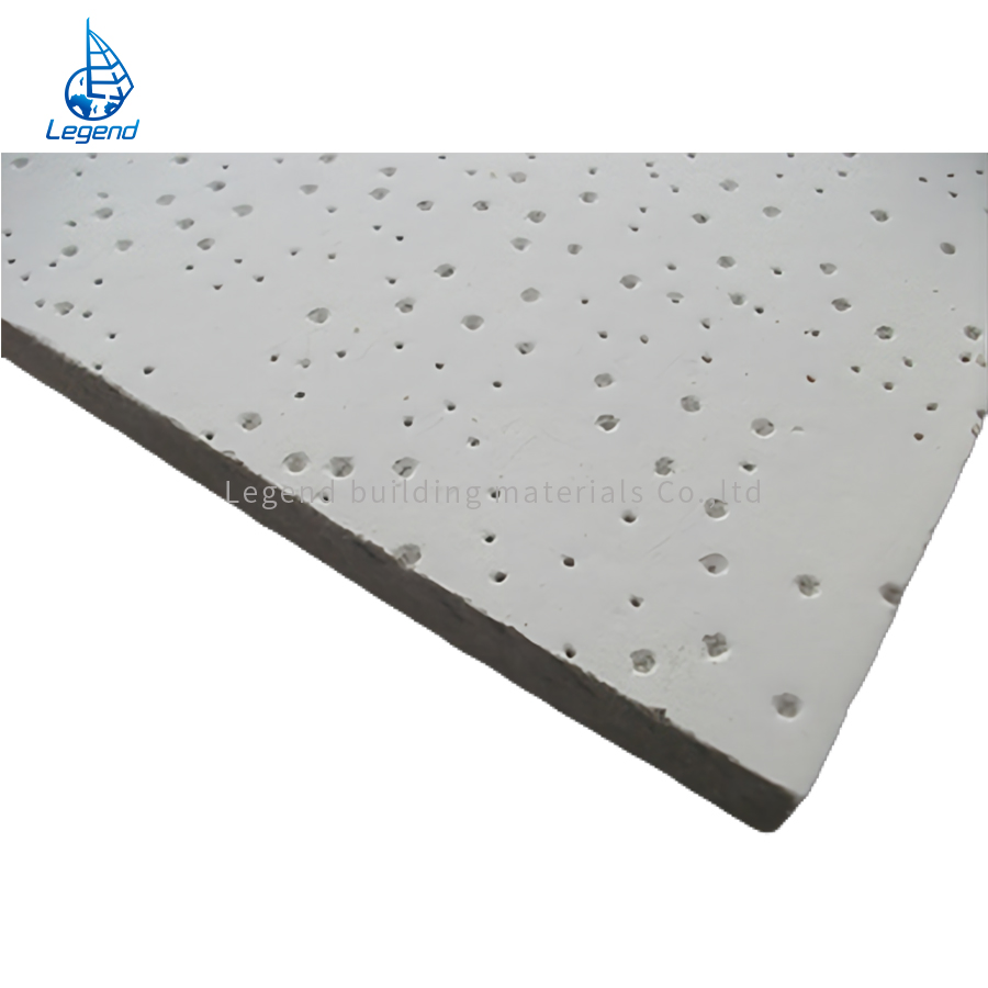 Durability Damp-Proof 600*600mm Suspended Mineral Fiber Ceiling Board for Institutional Buildings