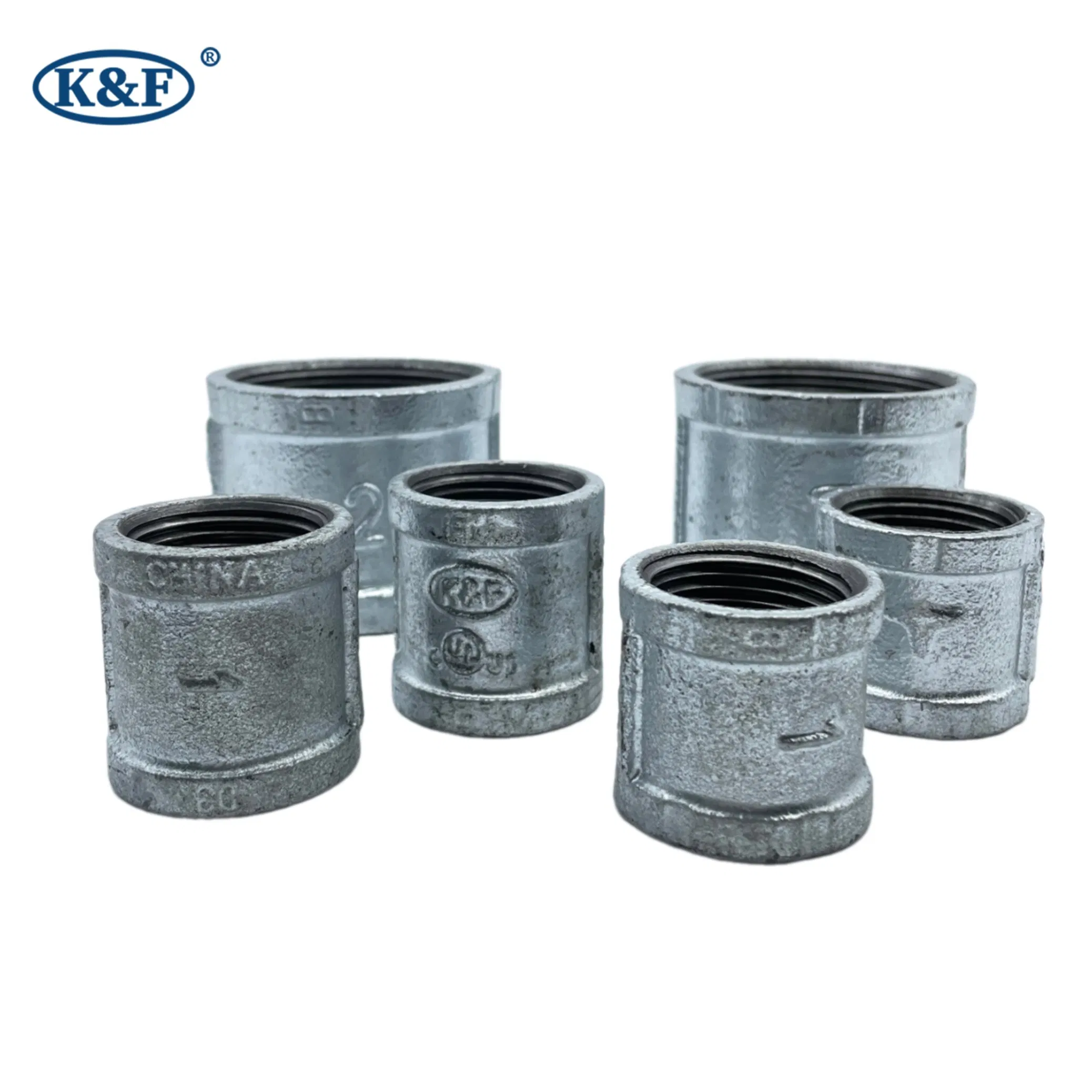 Kanaifu Galvanized Malleable Iron Cast Iron Pipe Fitting Reducing Socket with FM/UL for Water Supply