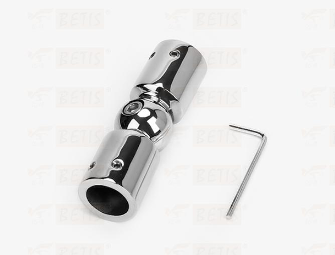 Factory Price Bathroom Shower-Enclosure Hardware Pipe Patch Fitting 304-Stainless-Steel Adjustable Swiveling Header Bar Tube Bracket Pipe Connector