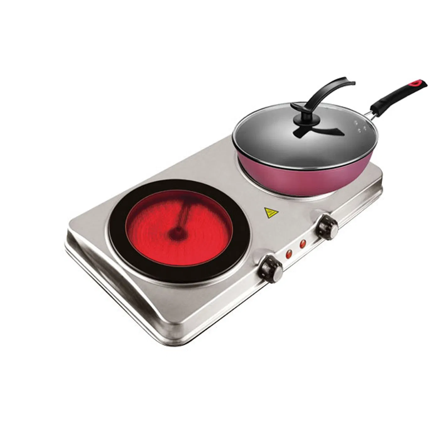 Dual Burner 2000W Vitro Ceramic Electric Cooktop for Efficient Cooking