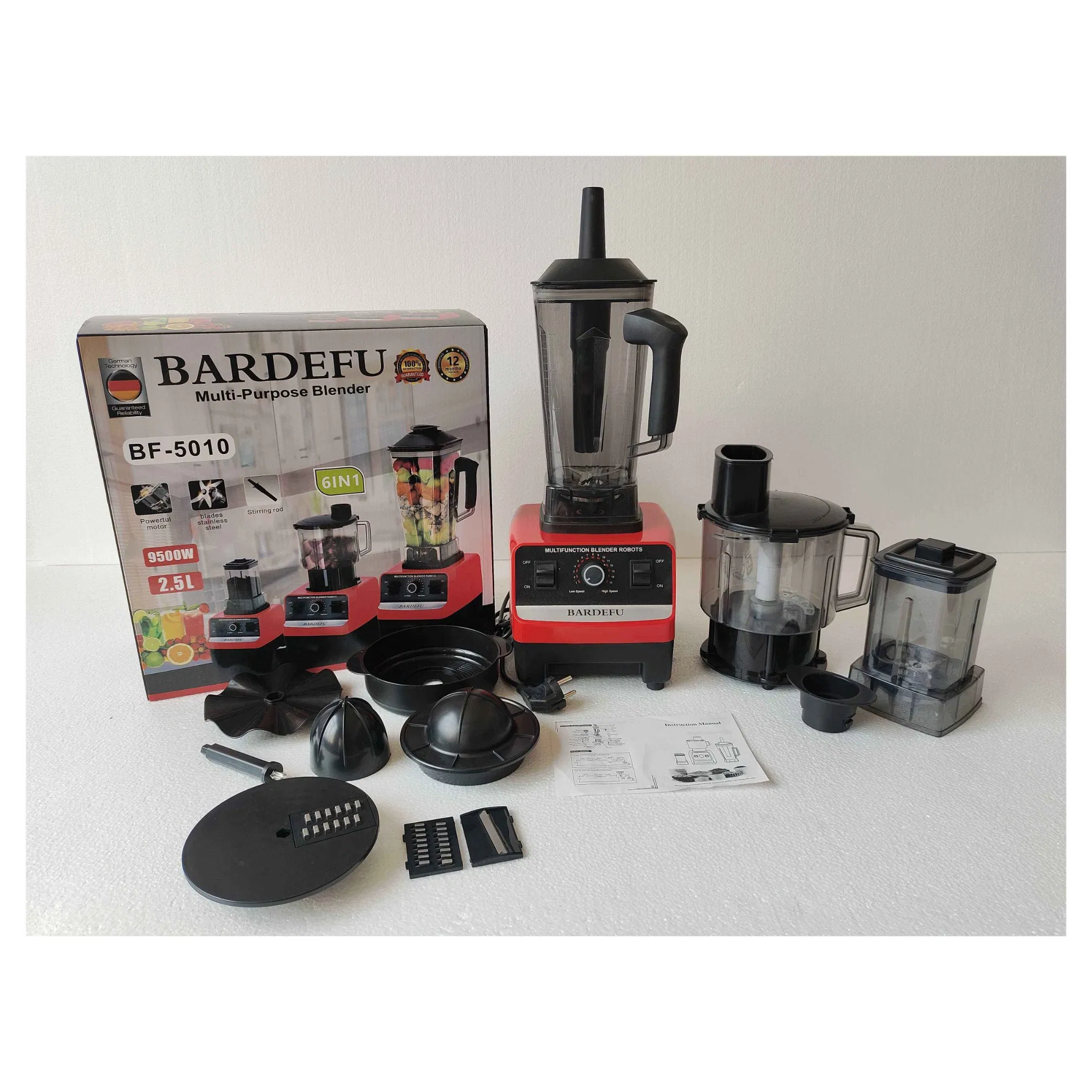 6 in 1 Commercial Electric Kitchen Heavy Duty Blender