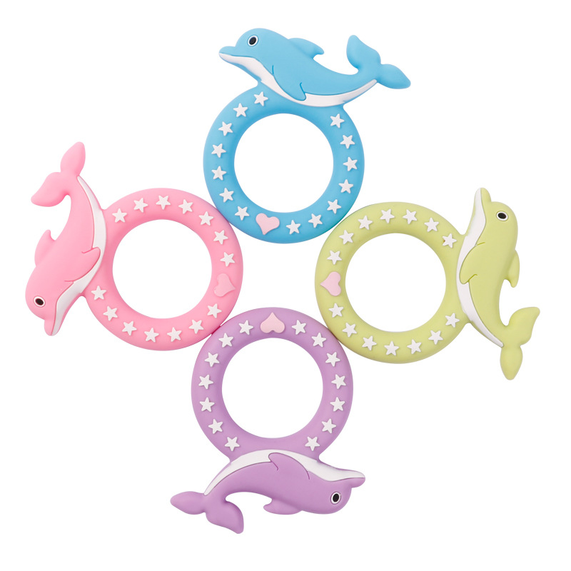 Baby Chewing Bracelet Teething Toy Silicone Teether Sensory Newborn Chew Toys