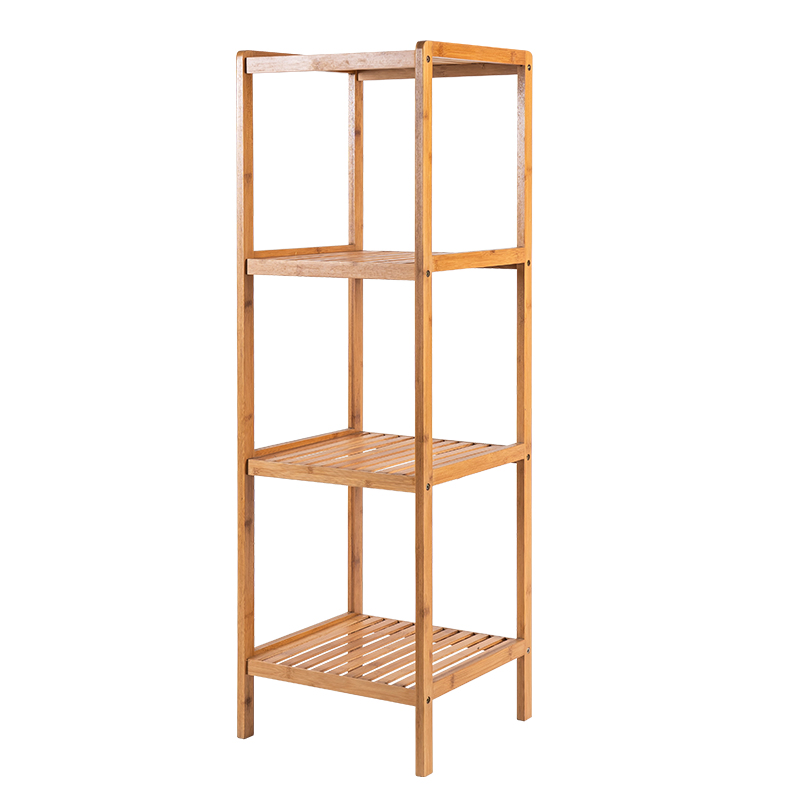 Multifunction Bamboo 4 Layers Storage Rack Wood Shoe Rack Wood Storage Shelf
