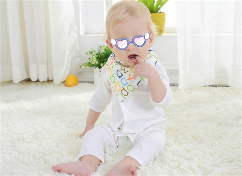 Ins Hot Cotton Baberos Babadores Thick Organic Baby Drool Bandana Baby Bibs