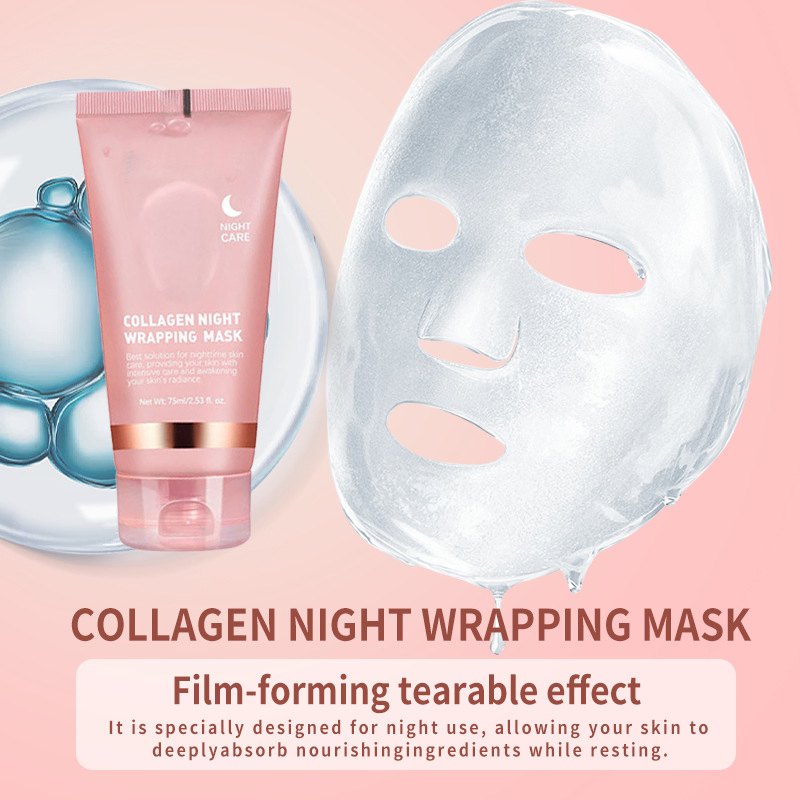 Peel off Mask Nourishes Uneven Skin with Hydrolyzed Collagen for Glowing Skin