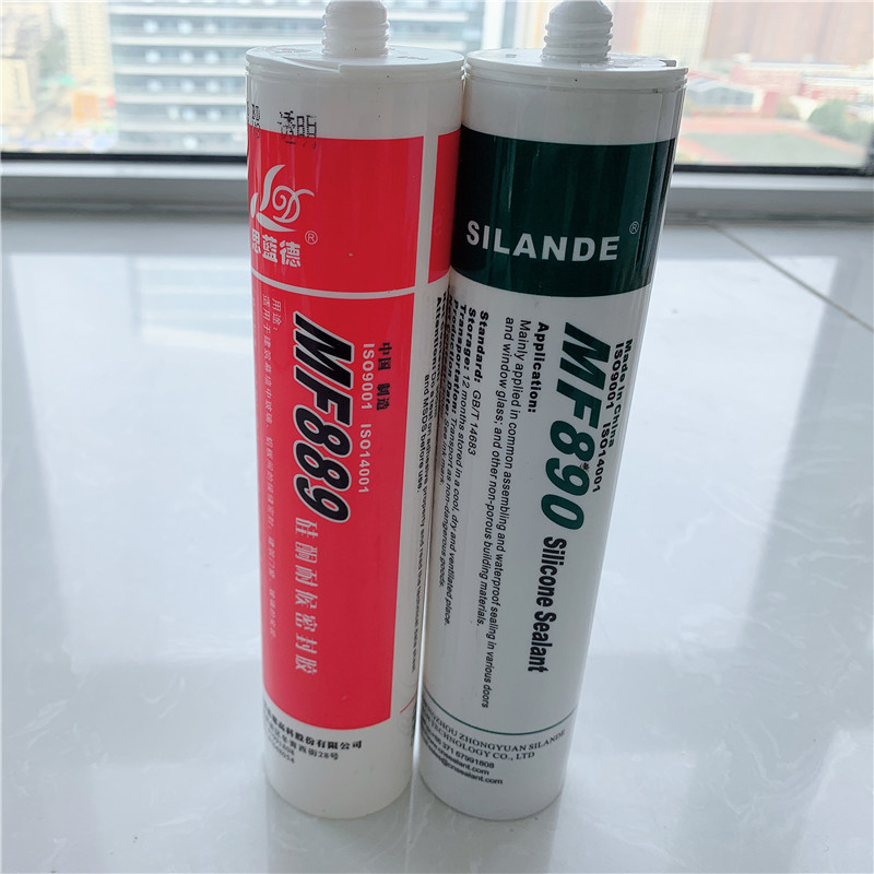 Silande Mf889 Weatherproof Silicone Sealant 300ml/592ml with HS Code 3506919090