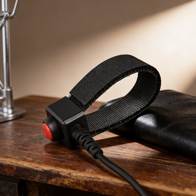 Raytalk/OEM Black Dynamic Microphone with Velcro Closure Custom Mold Private Headset Accessories