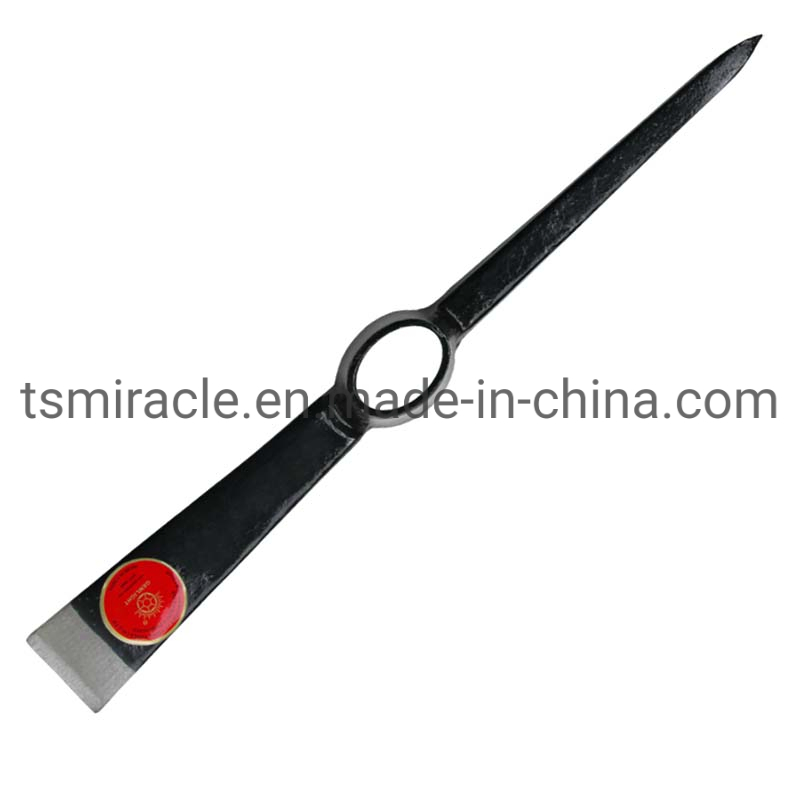 Pickaxe Factory Price Forged Steel Head P406 High Quality Farming Tool Pickaxe with Wooden Handle Africa Type