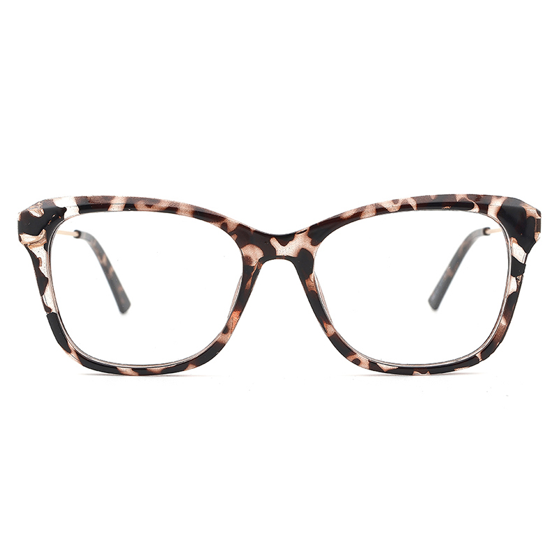 New Square Tr90 Metal Optical Frames Trendy Blue Light Custom Unique Eyewear for Women