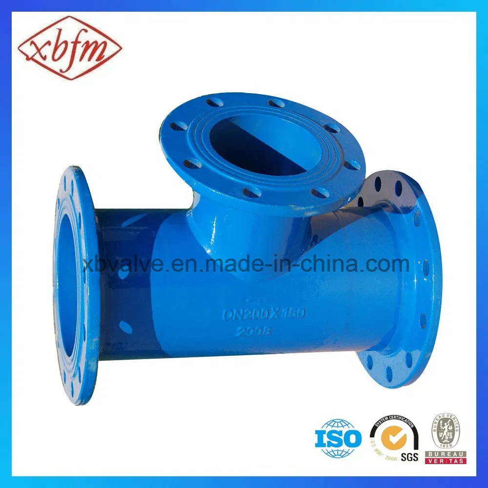 Pipe Line Connection All Flange End Equal Tee