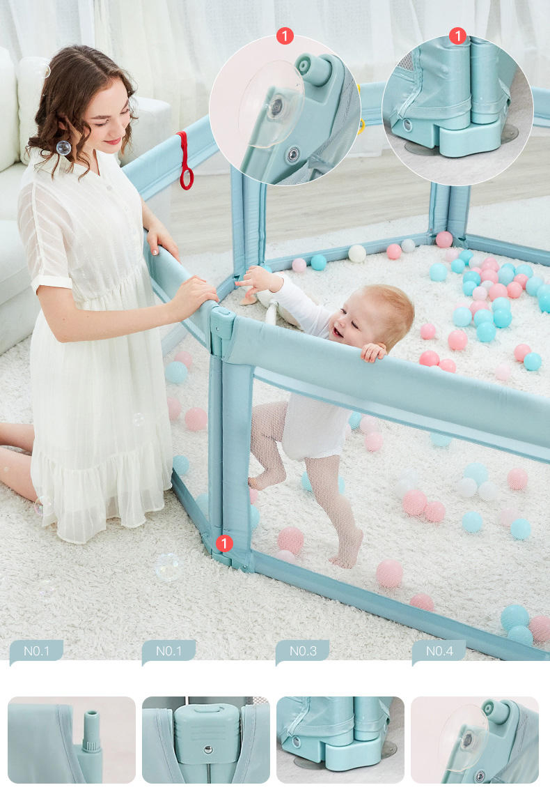 Durable Foldable High Quality Baby Safe Material Portable Playpen Baby Play Fence