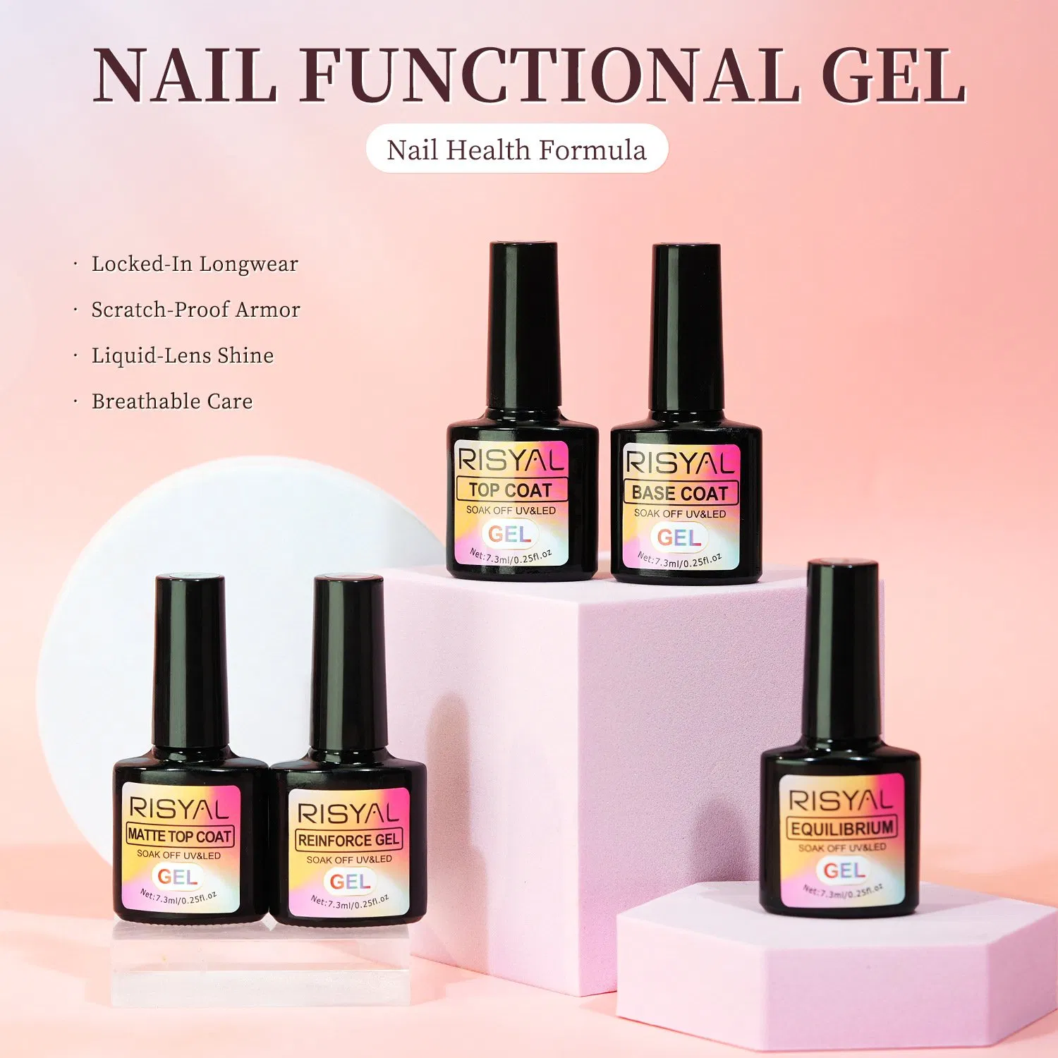 Complete Gel Polish Starter Kit 58 Colors with Nail Lamp Base Coat Top Coat and Full Tools Polish for Beginners