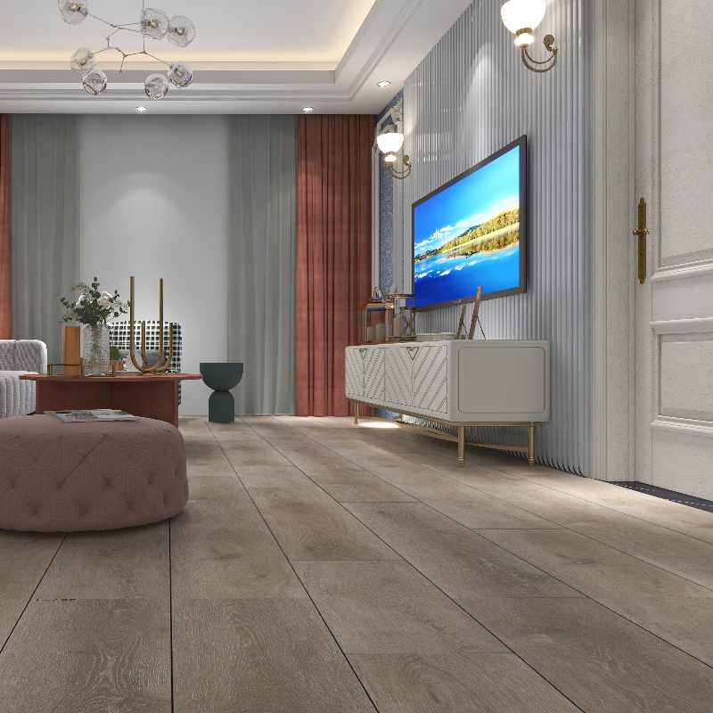 Formaldehyde-Free Spc Flooring 4mm-8mm Thickness Range