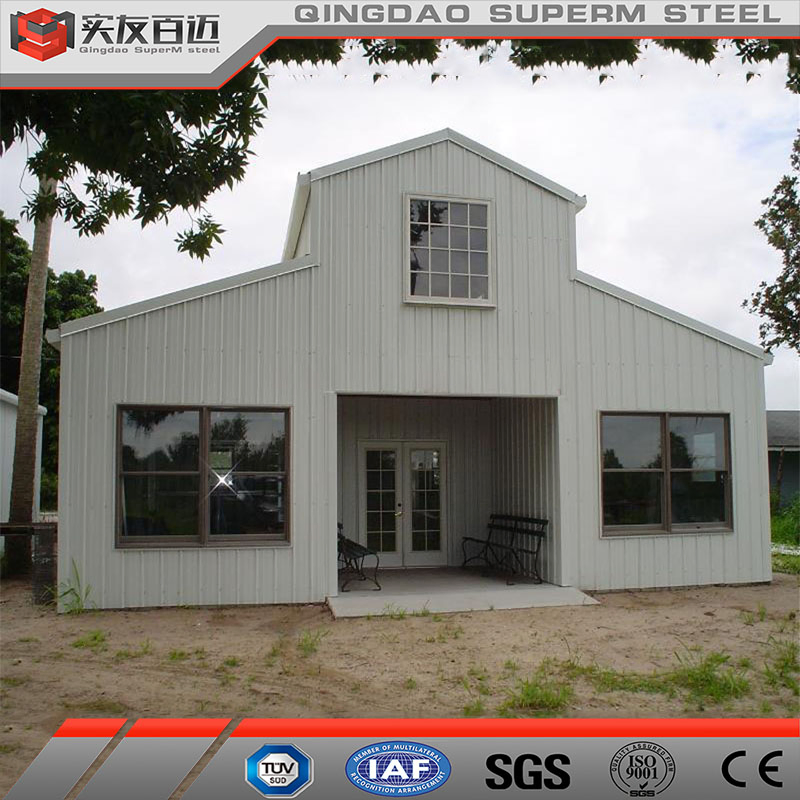 Steel High Rise Building Pre Fabricated Houses Wedding Hall Barndominium Kits Pole Barn Homes
