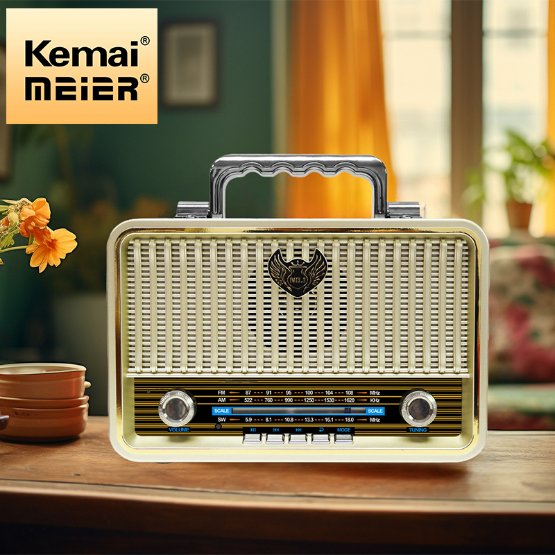 Newest Retro Desktop Radio Vintage FM Am Multi-Band Wooden Boxes Wireless Internet Radio