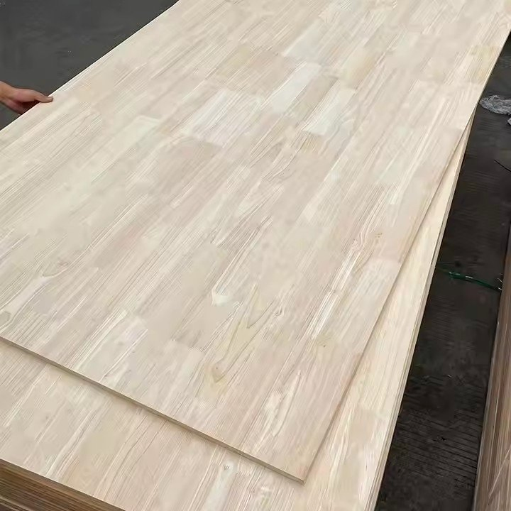 Solid Wood Paulownia Wood Finger Jointed Board Pine Finger Joint Board for Furniture