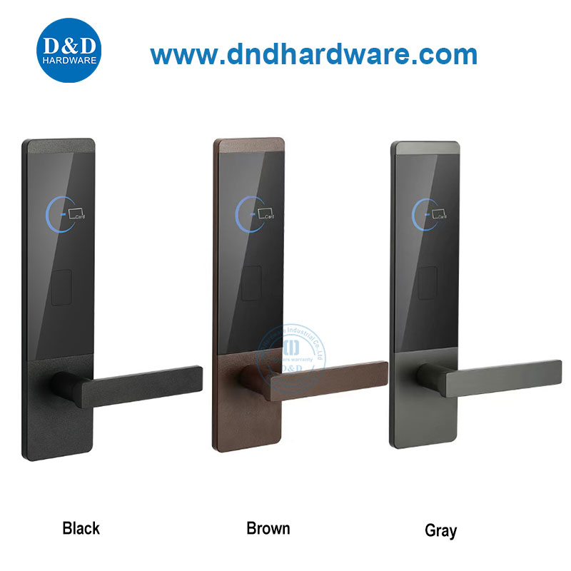 Casting Zinc Alloy Electronic Card Lever Handle Apartment Hotel Door Lock