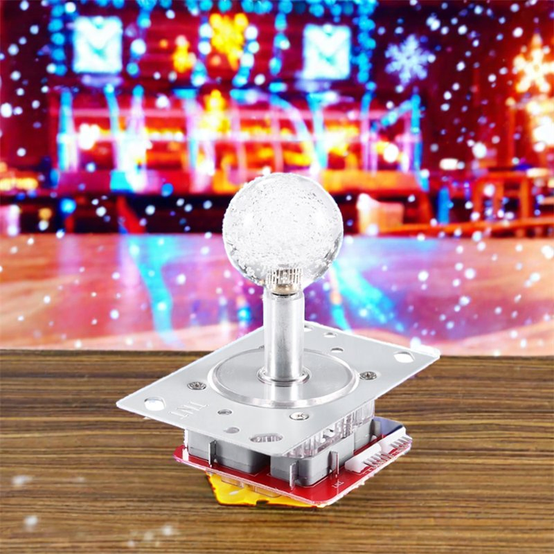 TNT Colorful Lights Round Crystal Balltop Rocker Arcade Game Joystick Joy Stick