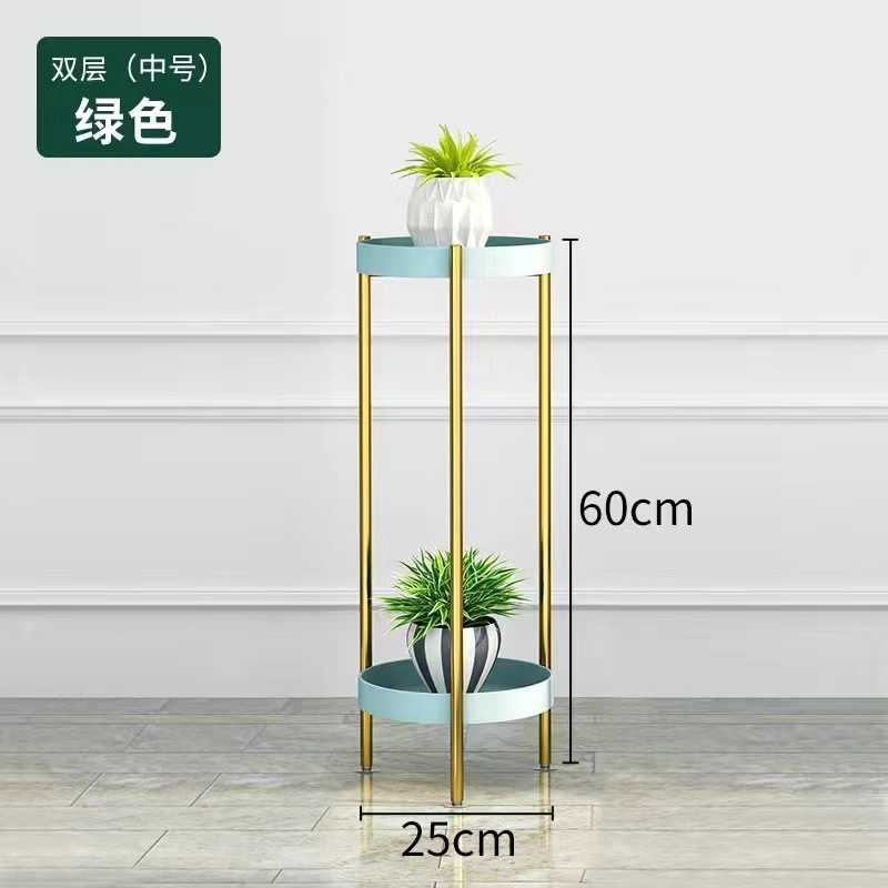 Modern Style Iron Multi-Sorey Flower Shelf, Stock Home Balcony Flower Port Stand Display Rack Indoor Outdoor Garden