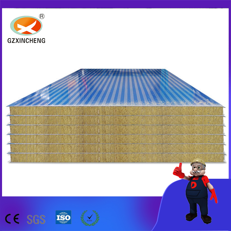 Fireproof Rockwool Sandwich Panel Mineral Wool Composite Rock Wool Insulation