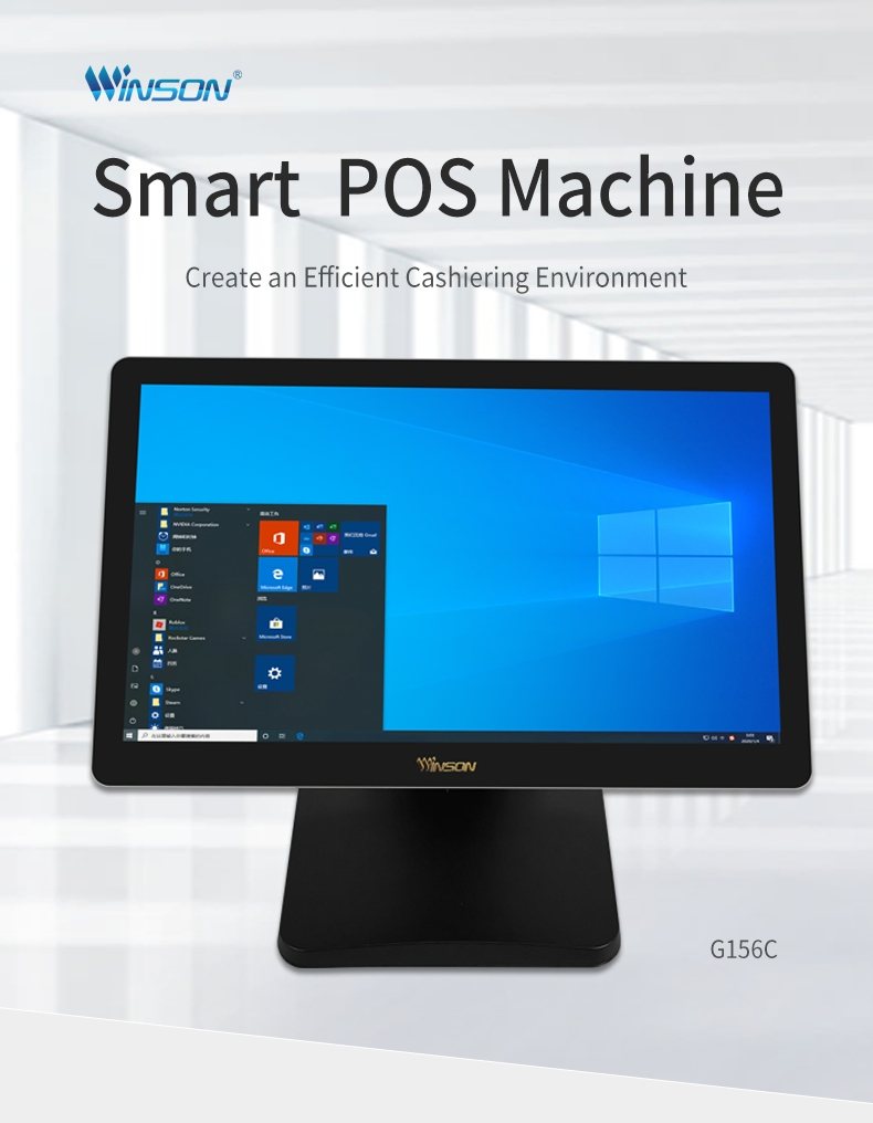15.6 Inch Touch Screen POS System Cash Register Machine for Payment Kiosk Sdk Function