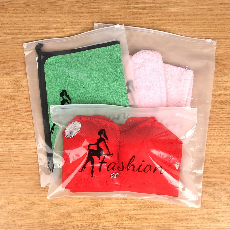Biodegradable Garment Bag Ziplock Plastic Clothes Underwear Sock Package Bag