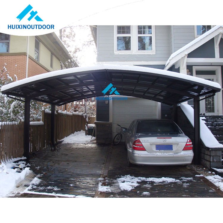 Blue Roofing Polycarbonate Sun-System Garage Car Outside Child Cantilever High Quality Folding Carport