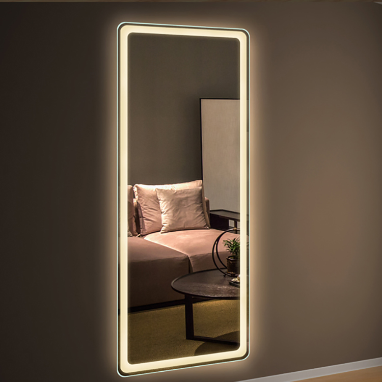 Modern Full Length Lighted LED Dressing Mirror Furniture Wall Mirror China Factory