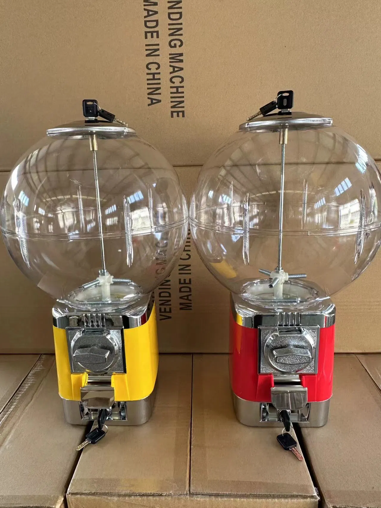 Ak202b+ Auk Vending 300mm PC Globe Capsule Vending Machine/ Gumball Vending Machine with Coin Drawer