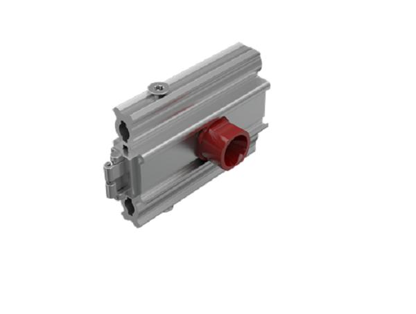 Lock Cylinder 80 Single Lock for Installation of Tension Hinges of 80mm Square Round Extrusion