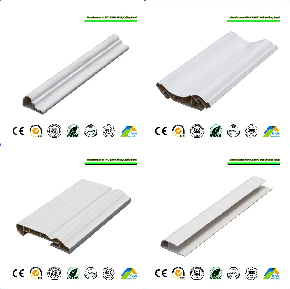 Customization Color Waterproof PVC Corner Clip Wall Corner Covering PVC Extrusion Profiles