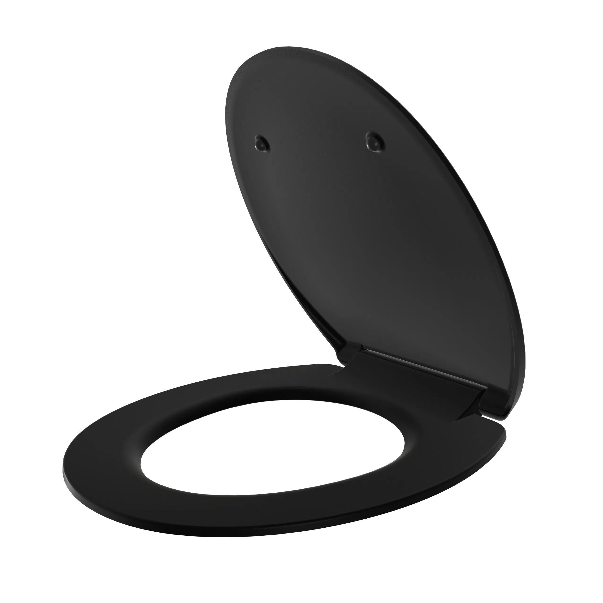 Matt Super Ultra Slim Design Fits Most EU Pans Black Toilet Seat