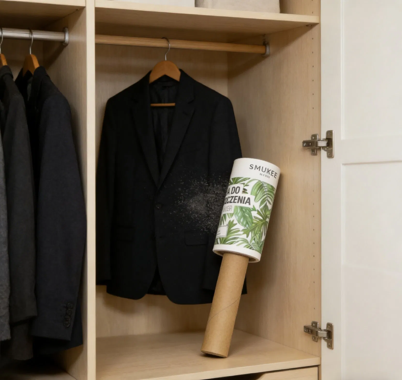 Tropical Print Lint Roller - Lightweight Paper Handle Sticky Roller for Removing Lint, Hair and Debris From Fabrics